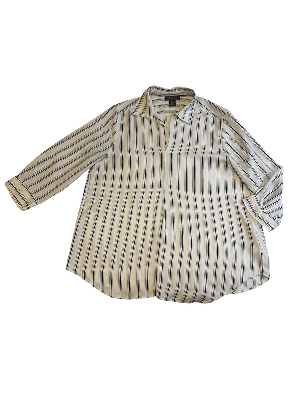 Rachel Zoe Striped 3/4 Sleeve Blouse Women’s Size M